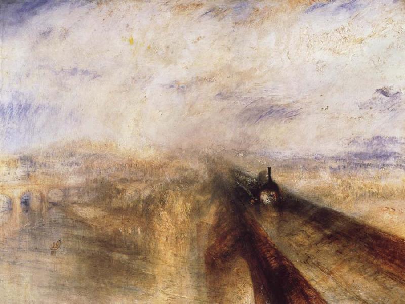 Joseph Mallord William Turner Rain,Steam and Speed The Great Western Railway Germany oil painting art